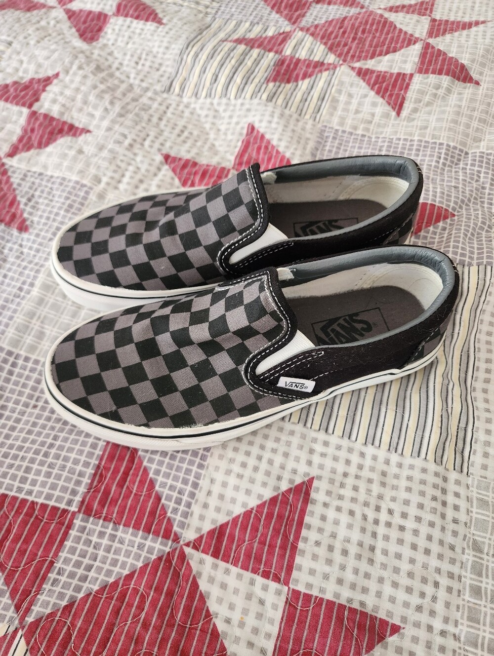 Womens Checkered Slip On Vans